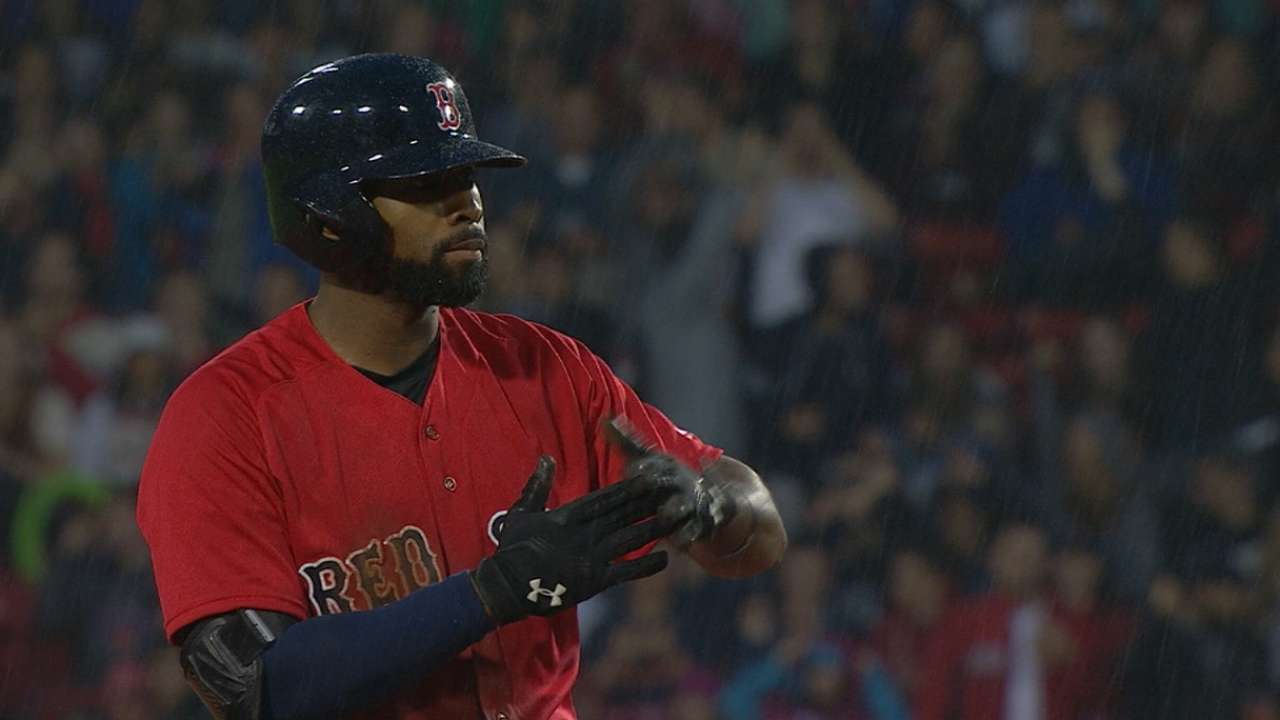 Red Sox strike for five in 2nd