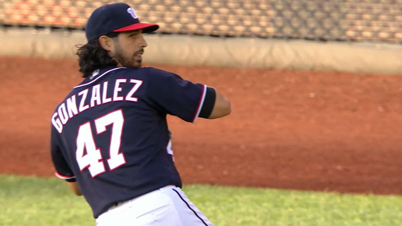 Gonzalez strikes out seven