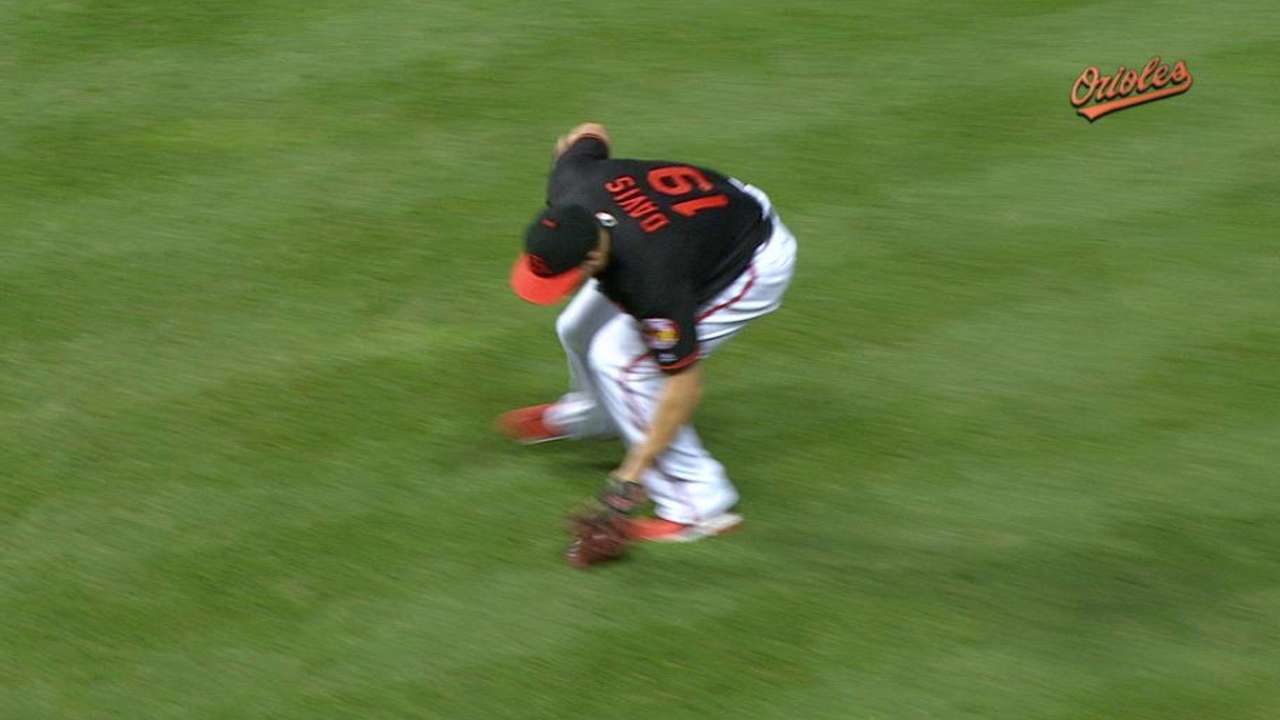 Davis, Machado make force play