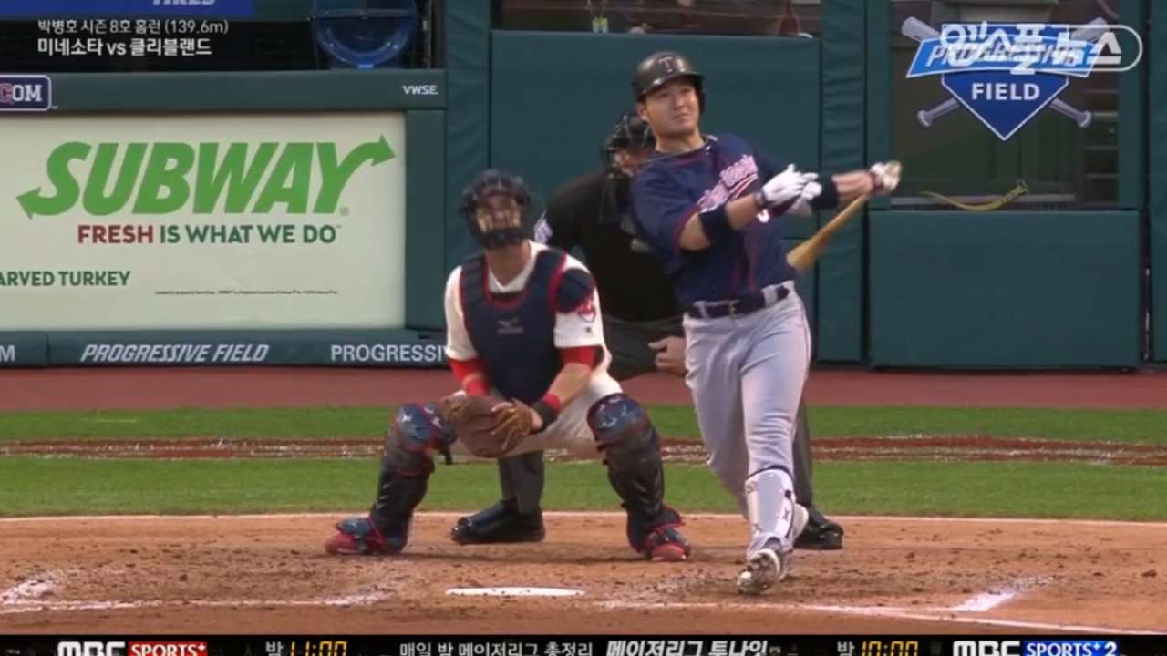 Korean TV calls Park's homers