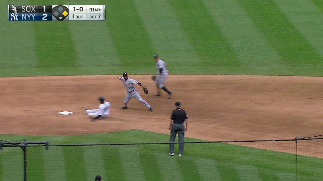Lawrie's double play in the 7th