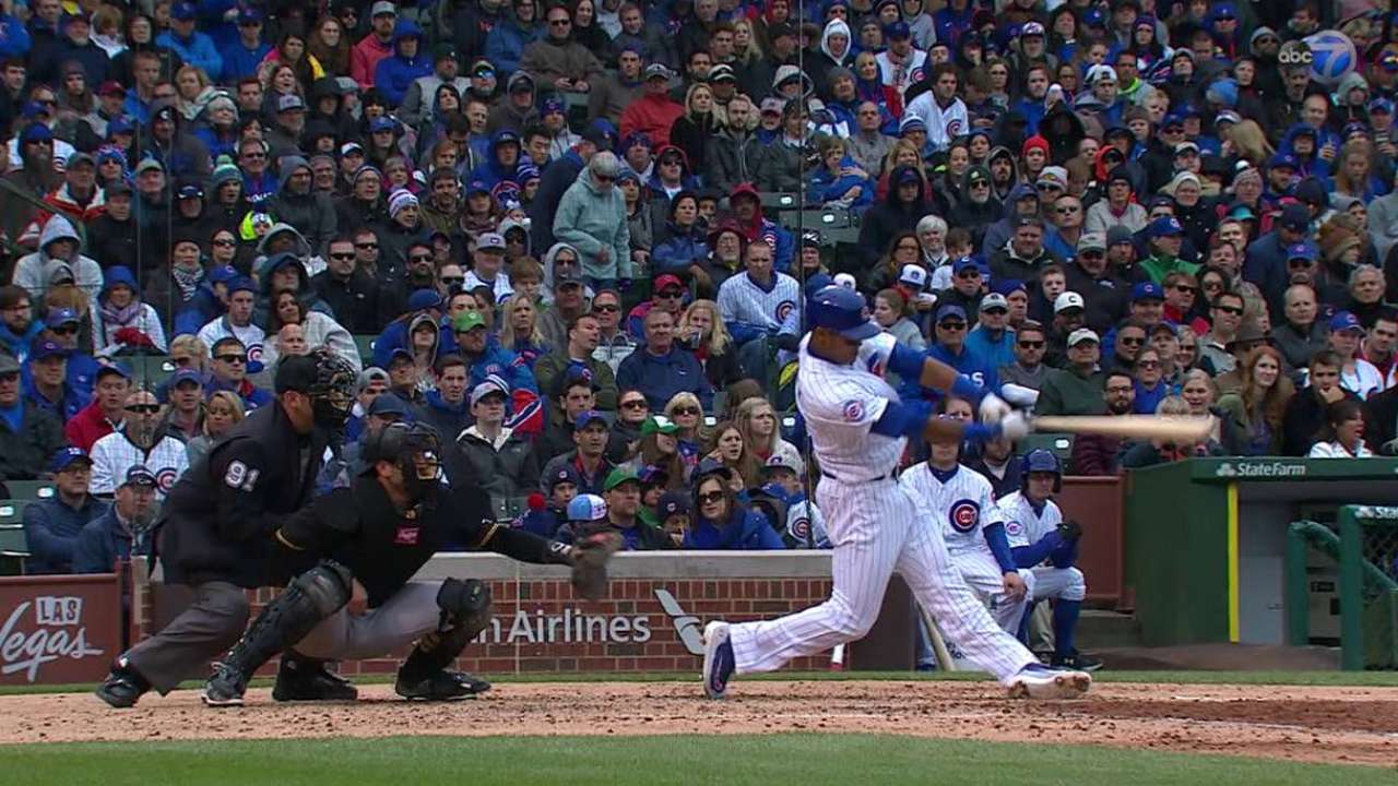 Russell's two-run shot to left