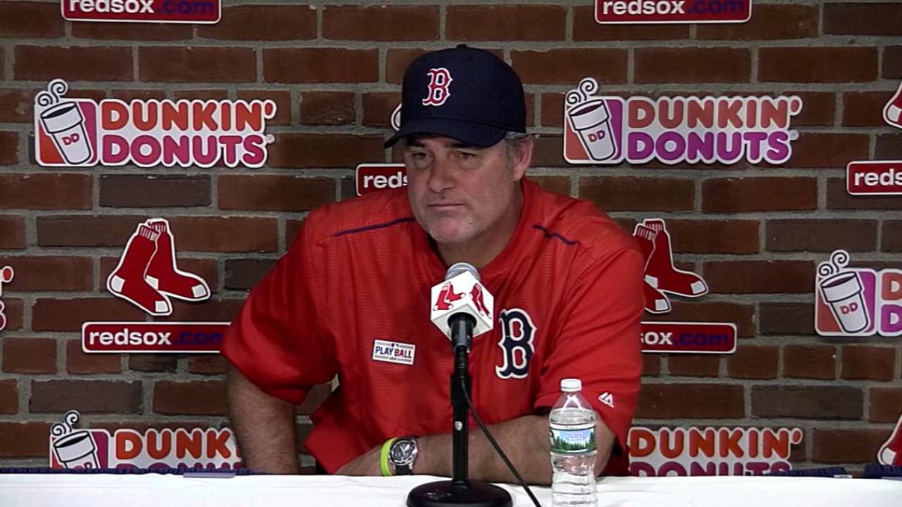 Farrell on Ortiz's big day