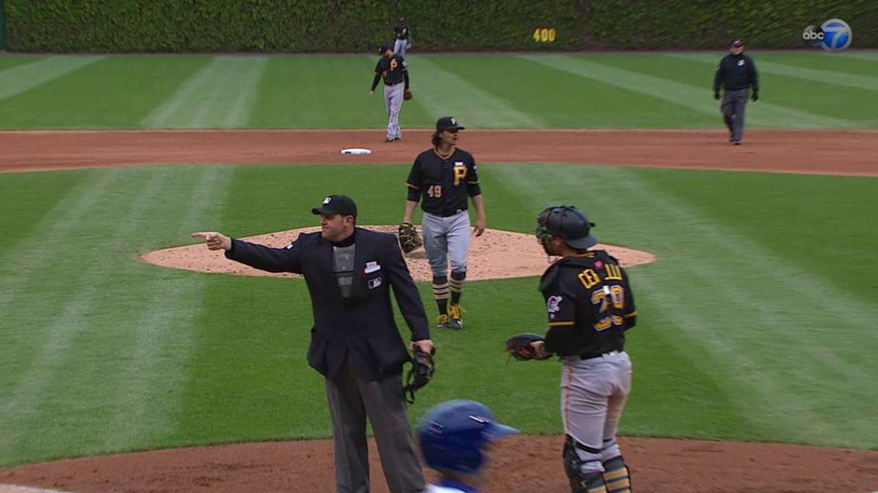 Montero is plunked in the 6th
