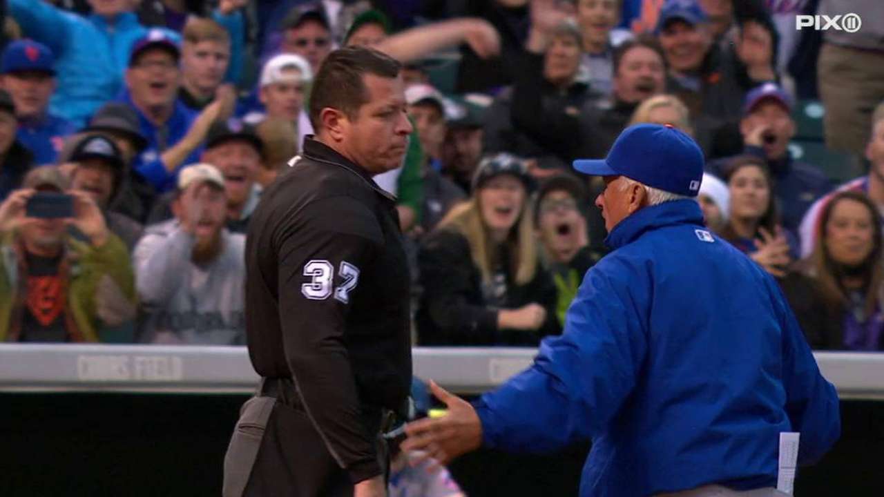 Collins ejected after arguing controversial call