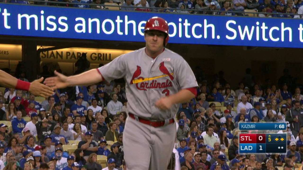 Martinez's sac fly ties the game