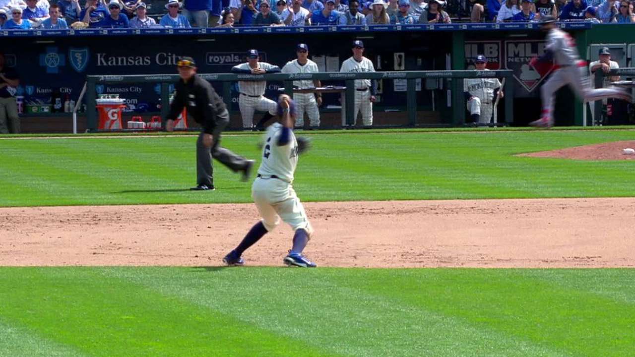 Hosmer flashes the leather