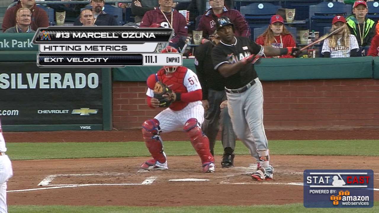 Statcast: Ozuna's long home run