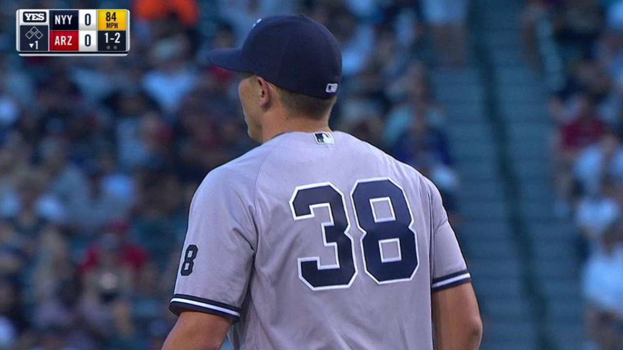 Green's first MLB strikeout