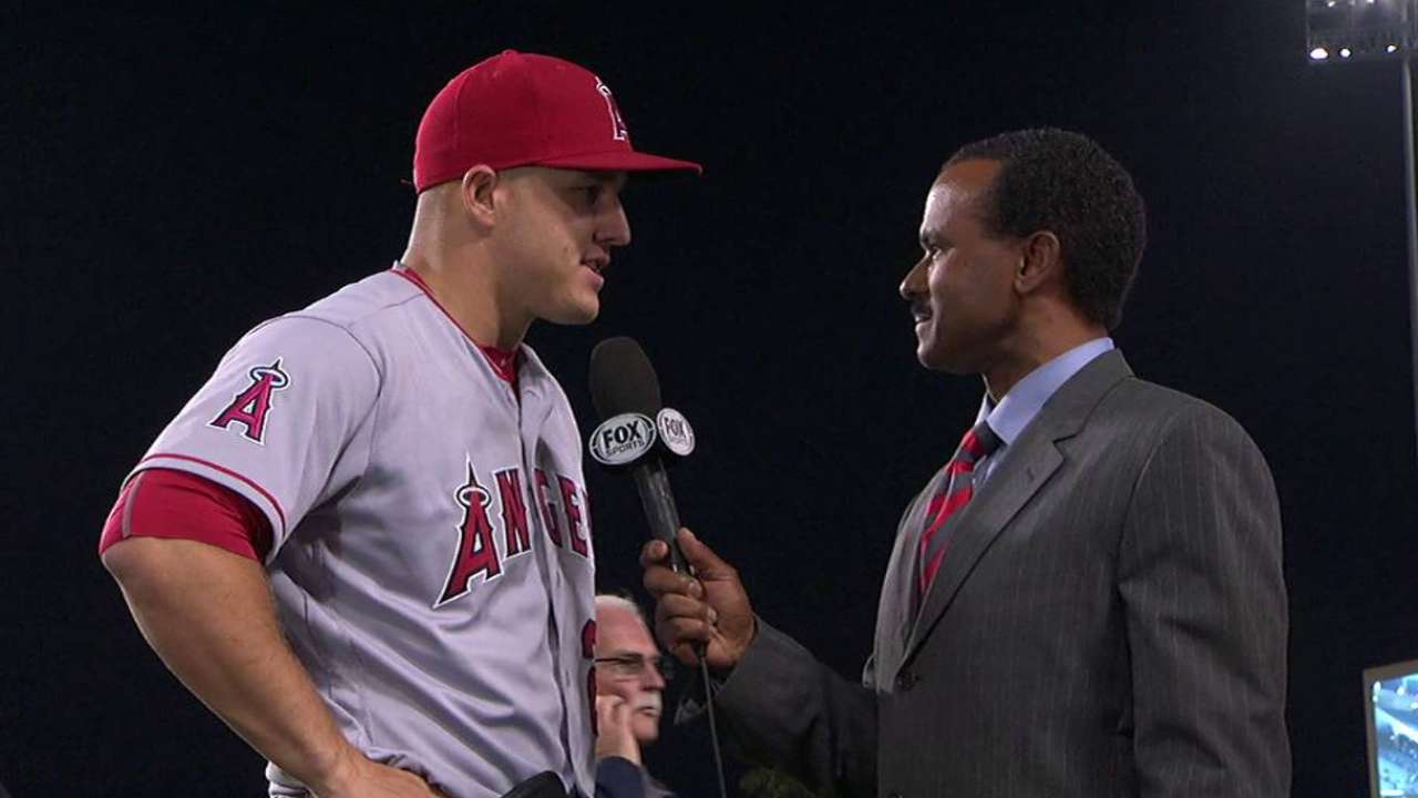 Trout on two RBIs, team win