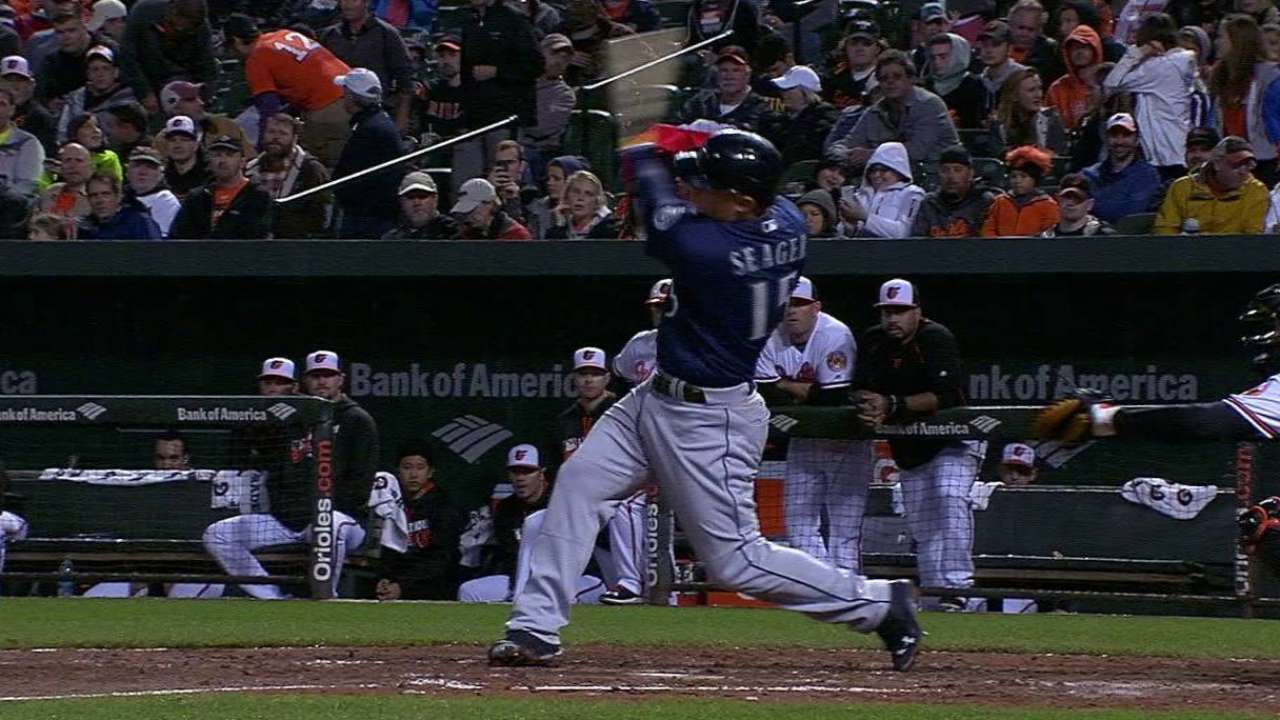 Seager's three-run homer