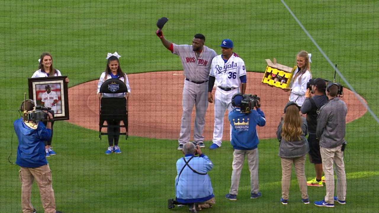 Papi honored by Royals