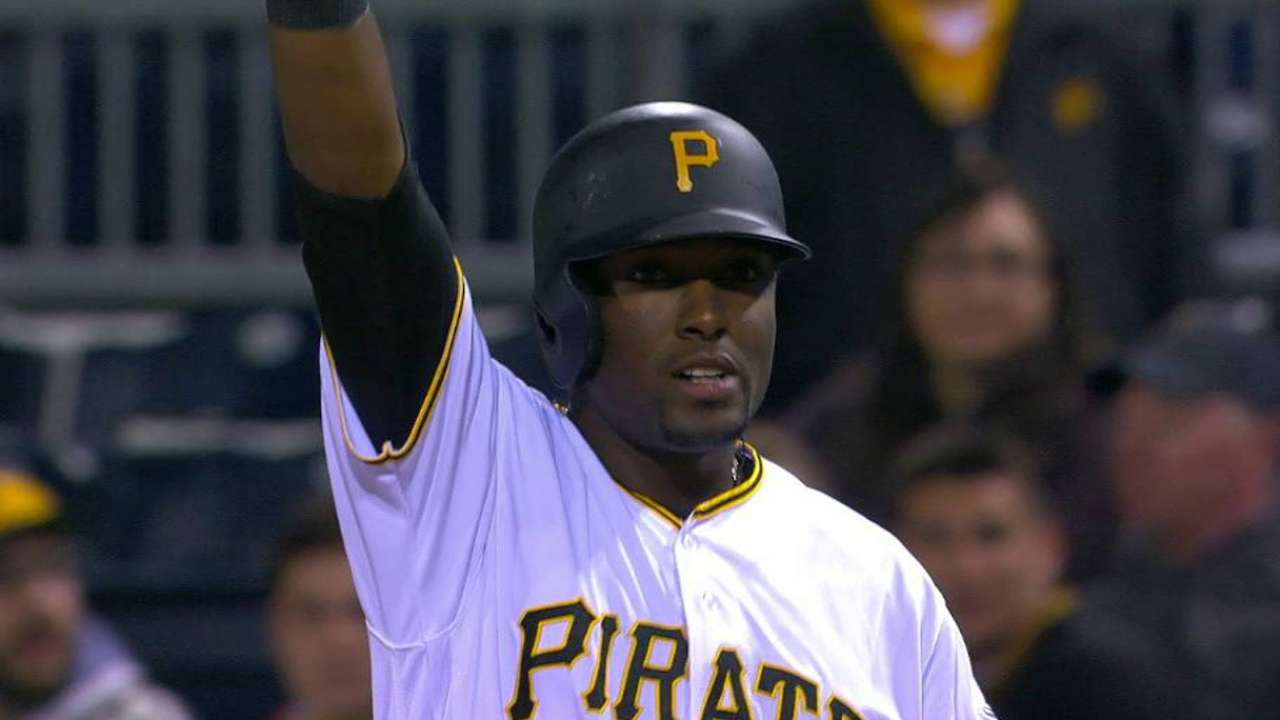 Hanson's first career hit