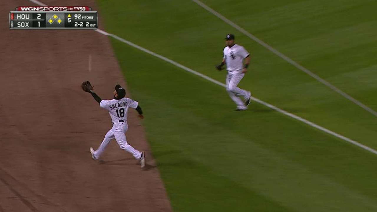 Saladino's catch escapes jam