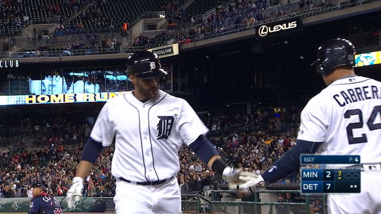 Tigers' 7-run frame earns series win over Twins