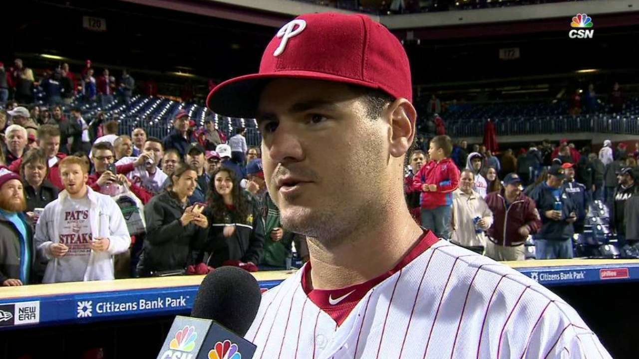 Joseph on first home run