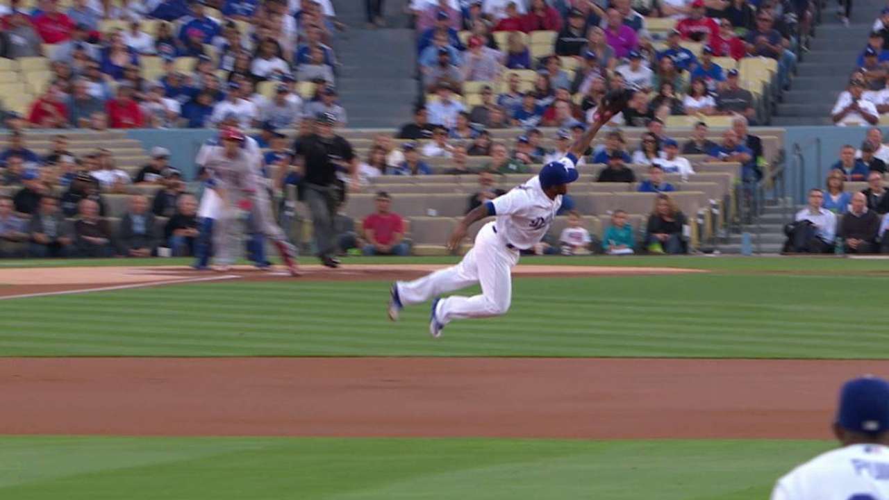 Kendrick's lunging catch