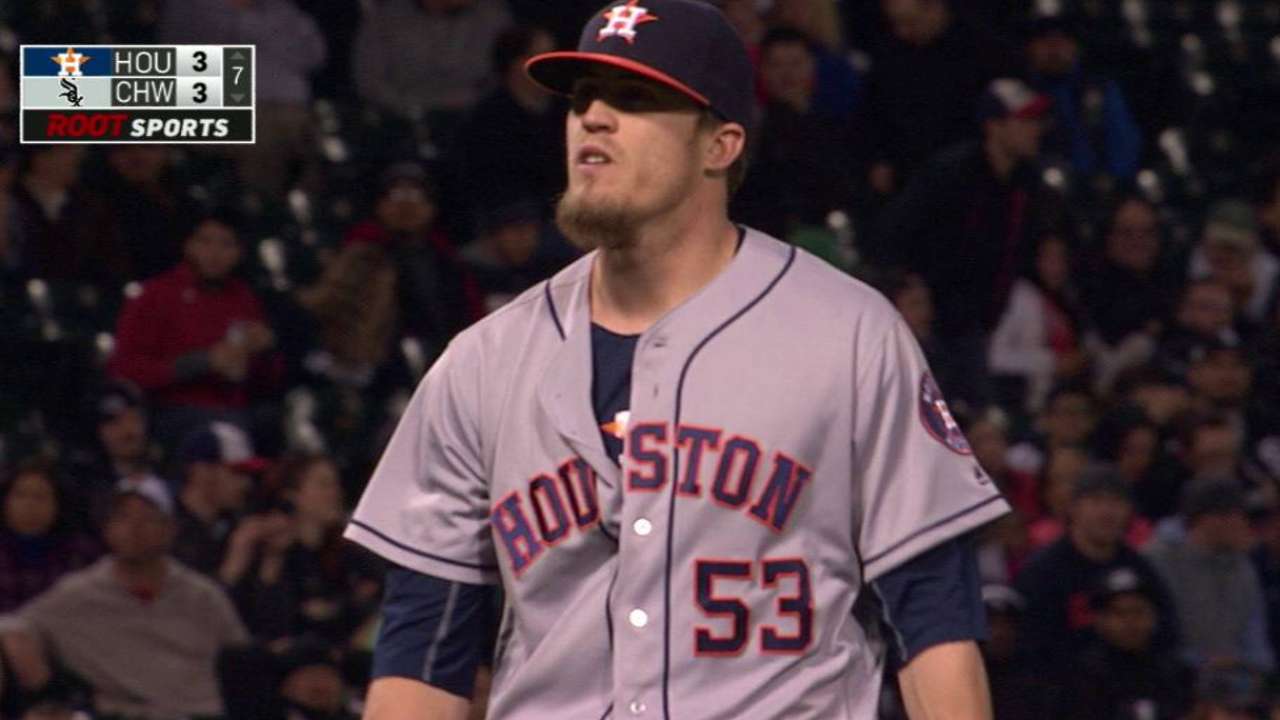 Giles fans Abreu to escape a jam