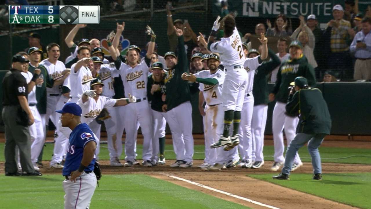 A's radio call of the night