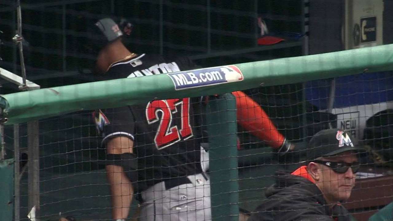Giancarlo takes out frustration on bat amidst slump