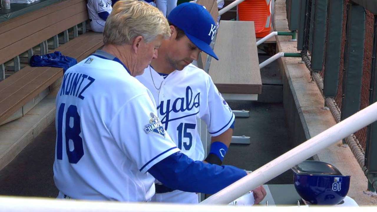 Merrifield notches hit in big league debut