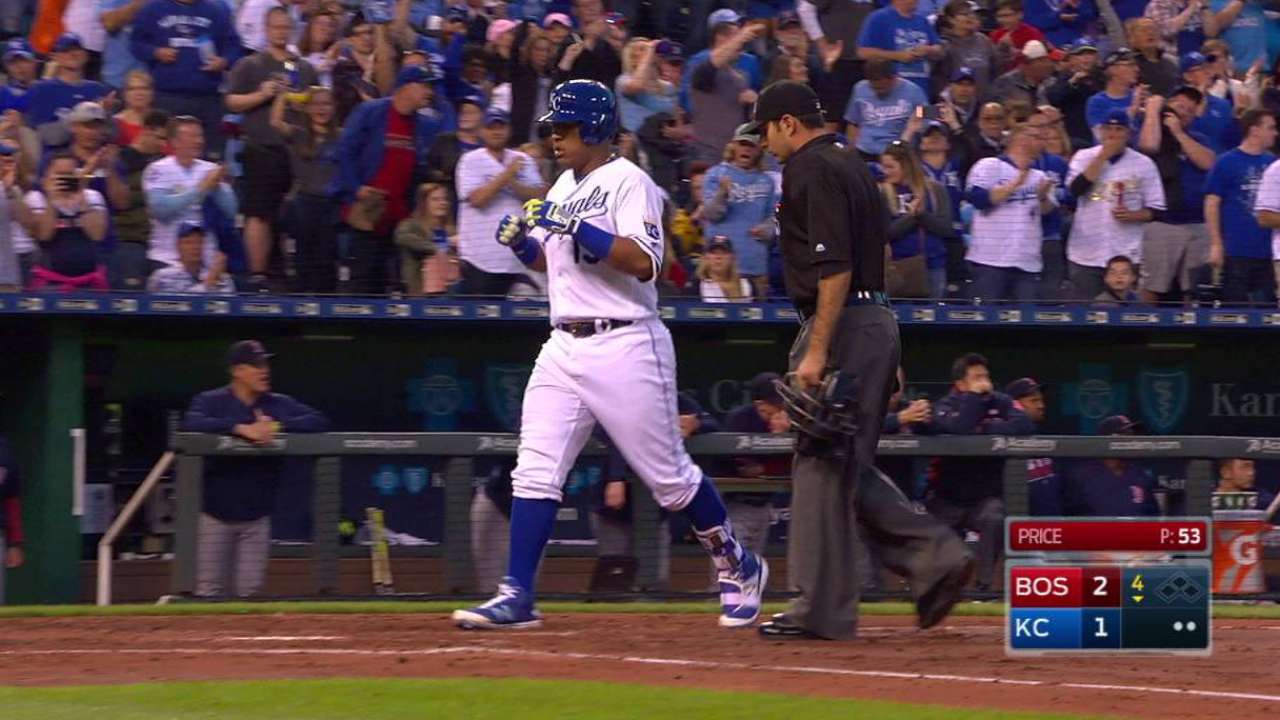 Perez hits solo home run