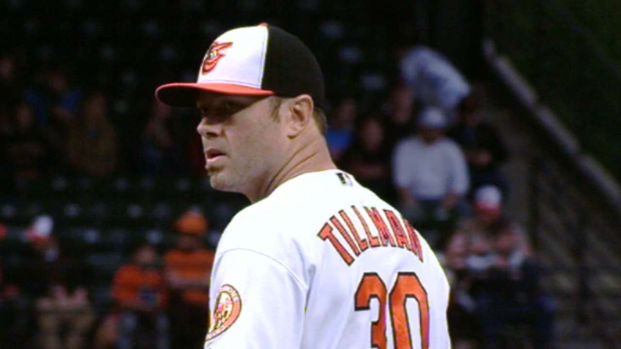 Tillman strikes out six in 6 1/3