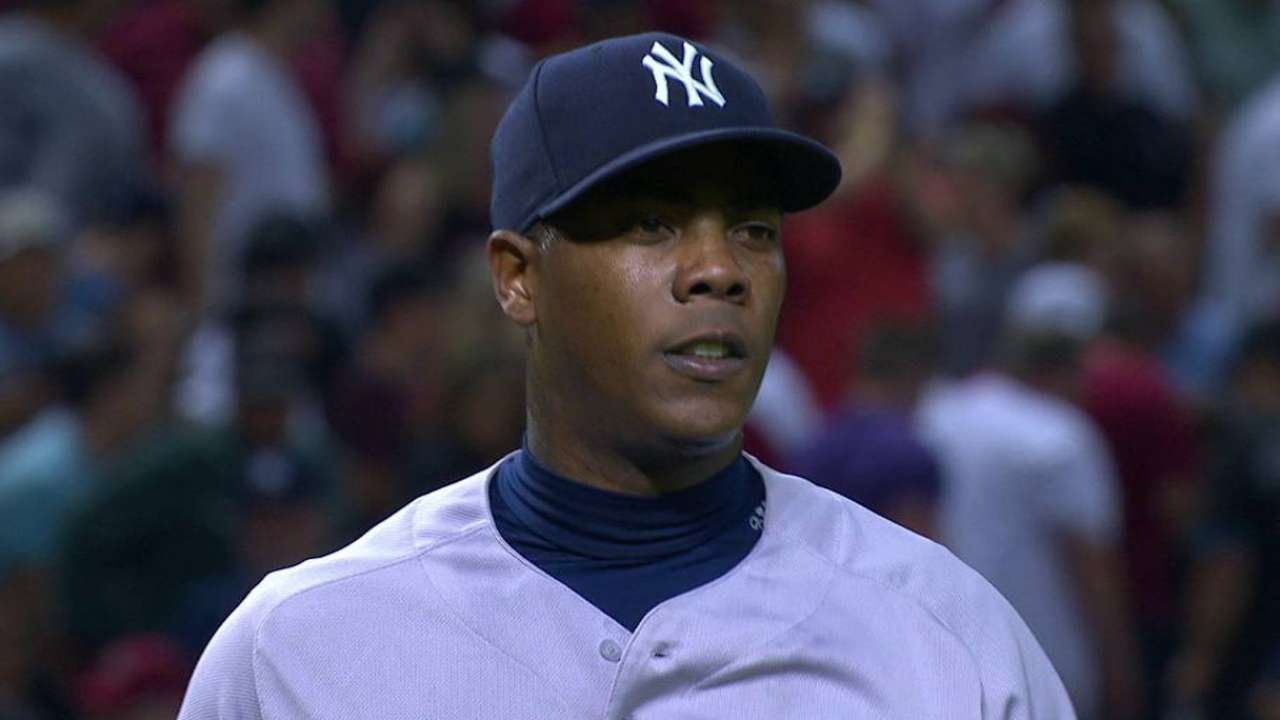 Chapman salvó su 4to y Yankees sacaron el del honor
