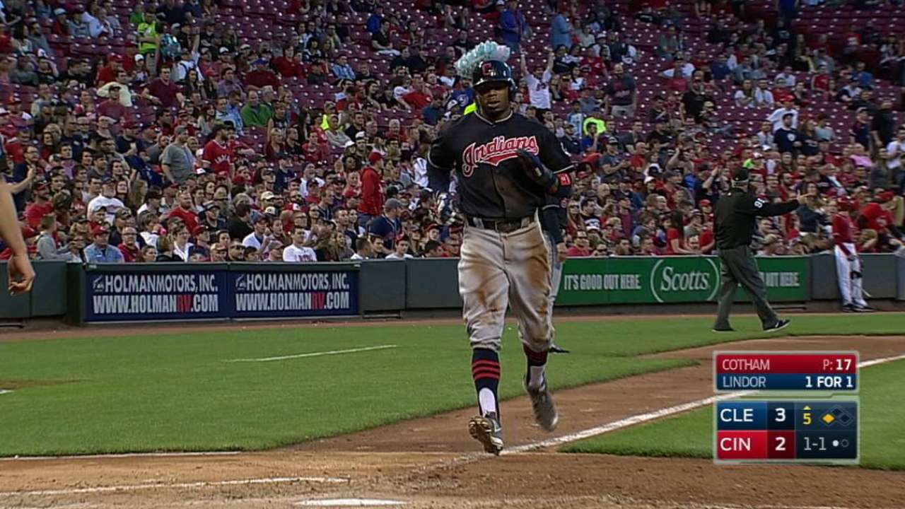 Lindor's run-scoring single