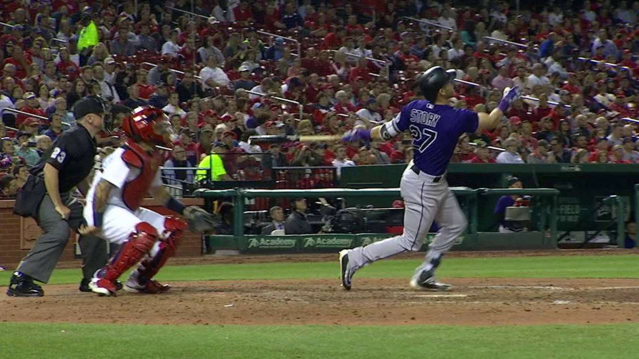 Story's 12th homer of the season