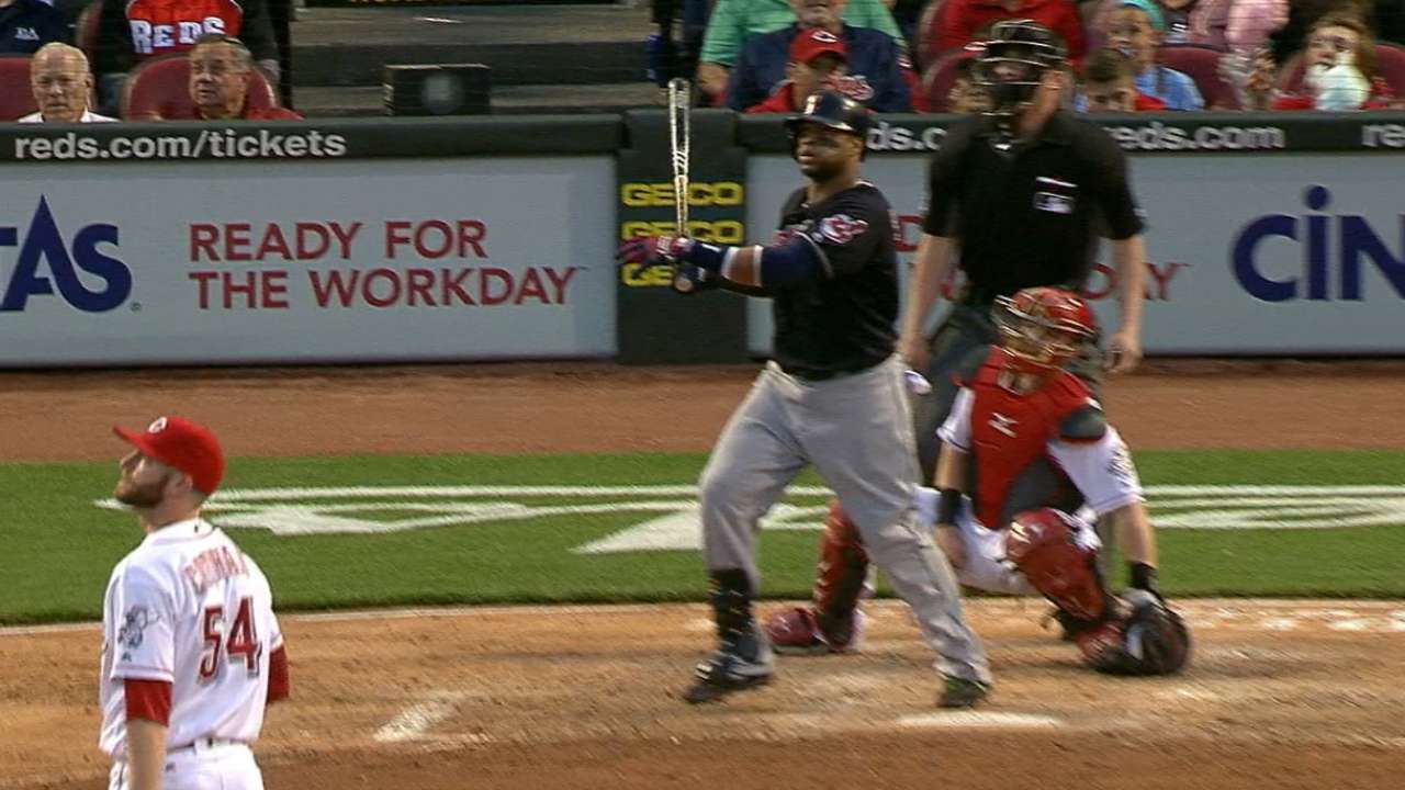 Santana's 2 blasts lead Tribe to Ohio Cup sweep