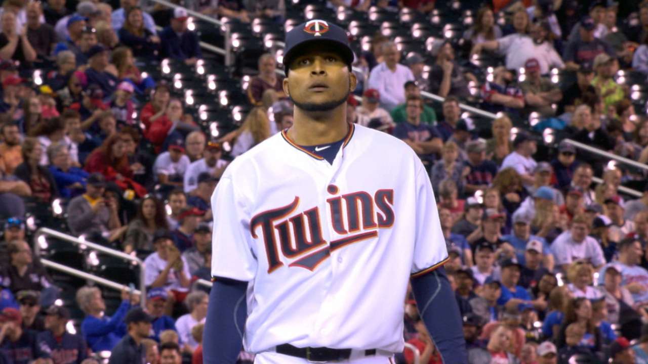 Santana strikes out five