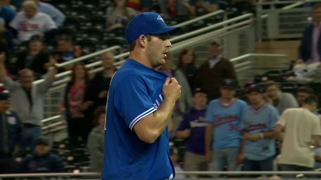 Biagini earns first career save