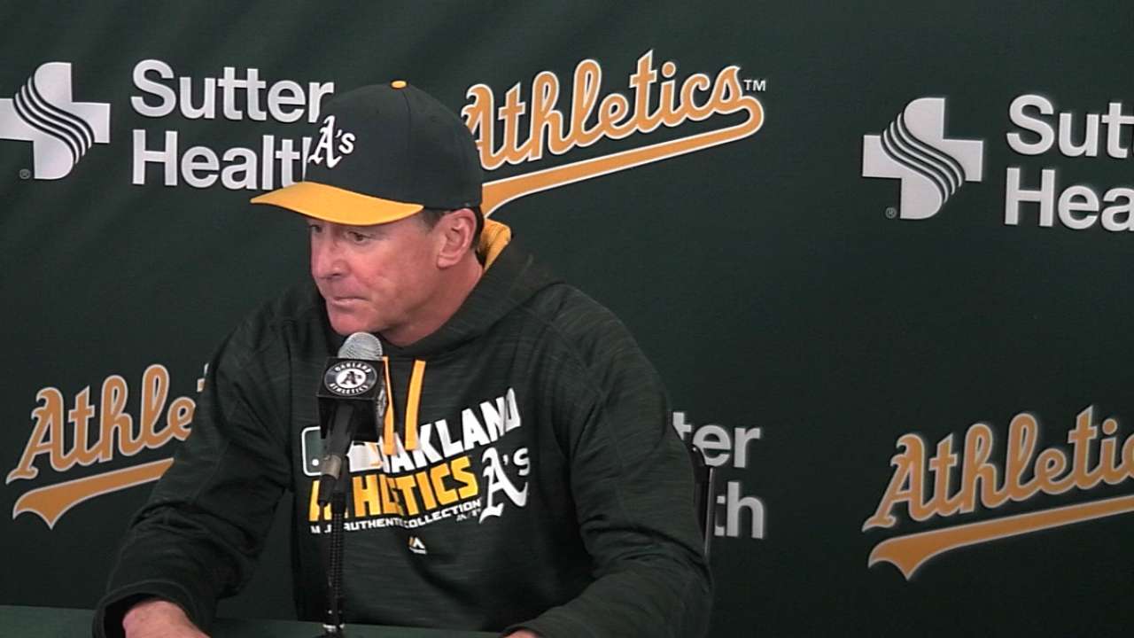 Melvin on Athletics' 4-1 loss