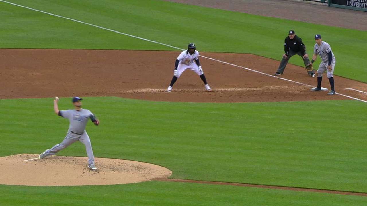 Upton scores on balk