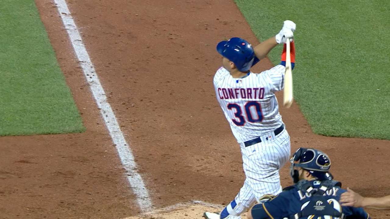 Opposite-field homer a good sign for Conforto