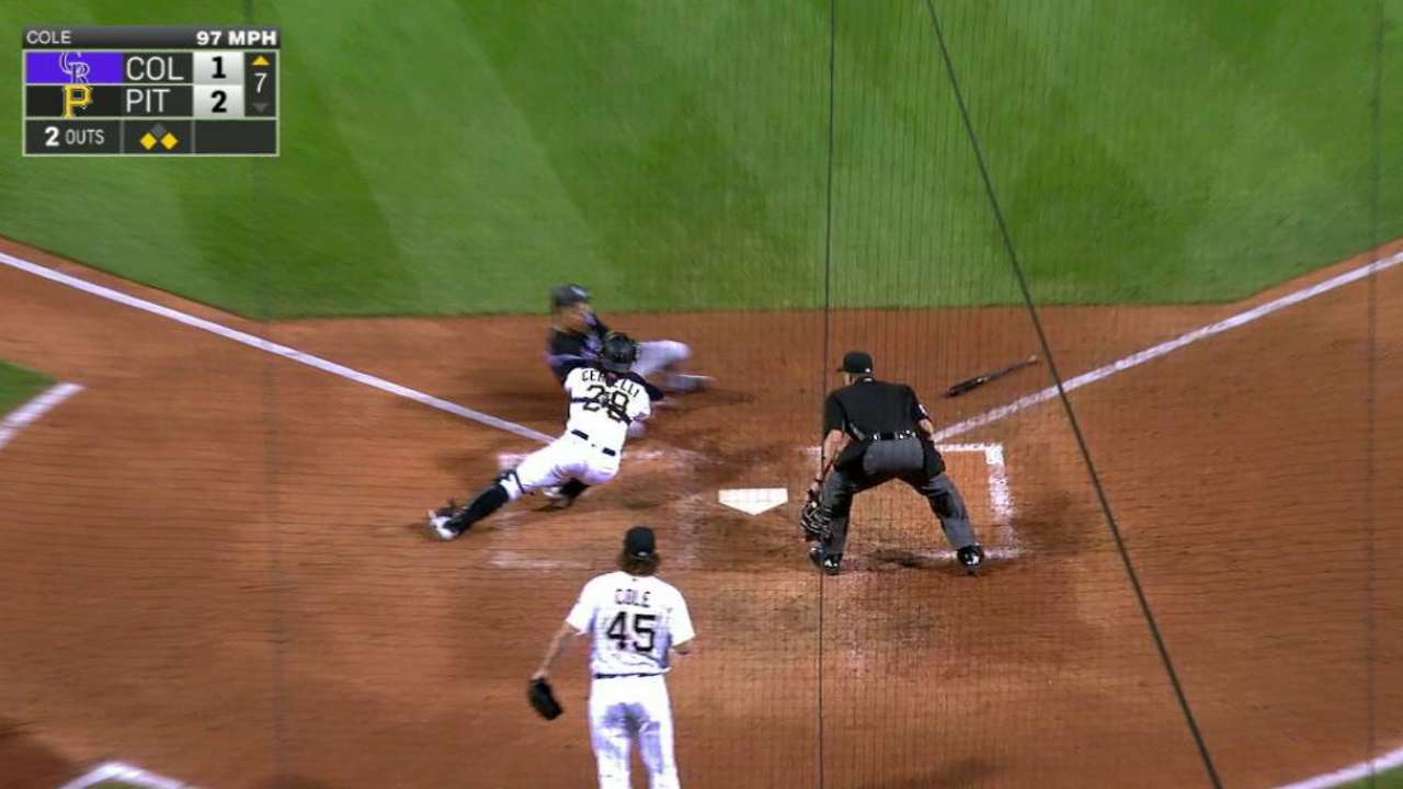 Marte throws out Garneau