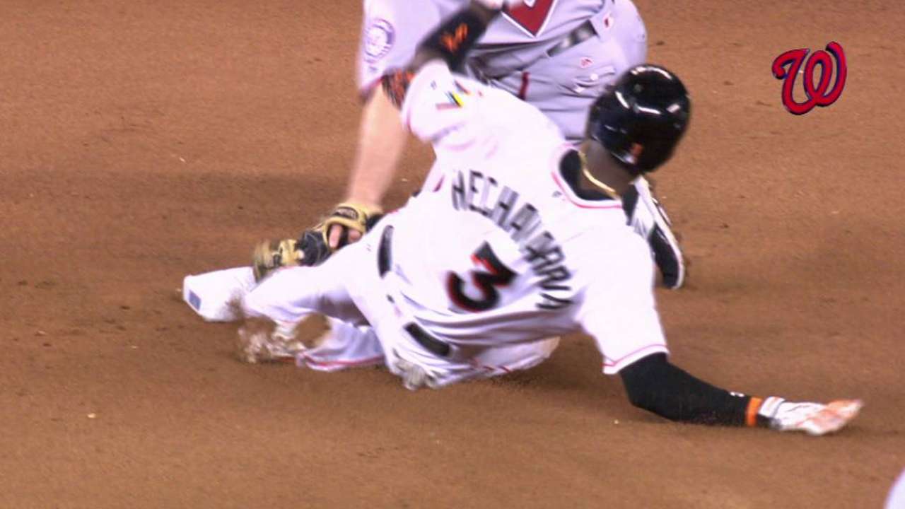 Werth gets Hechavarria at second