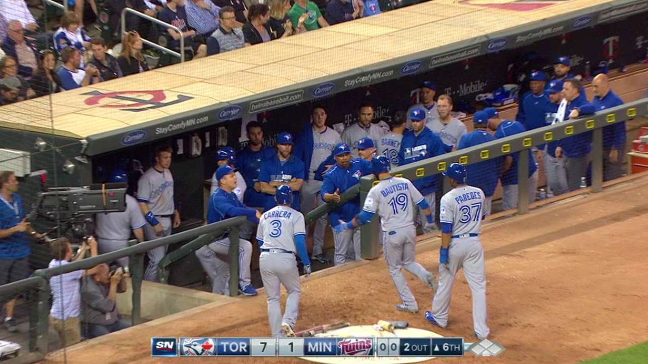 Bautista's three-run homer