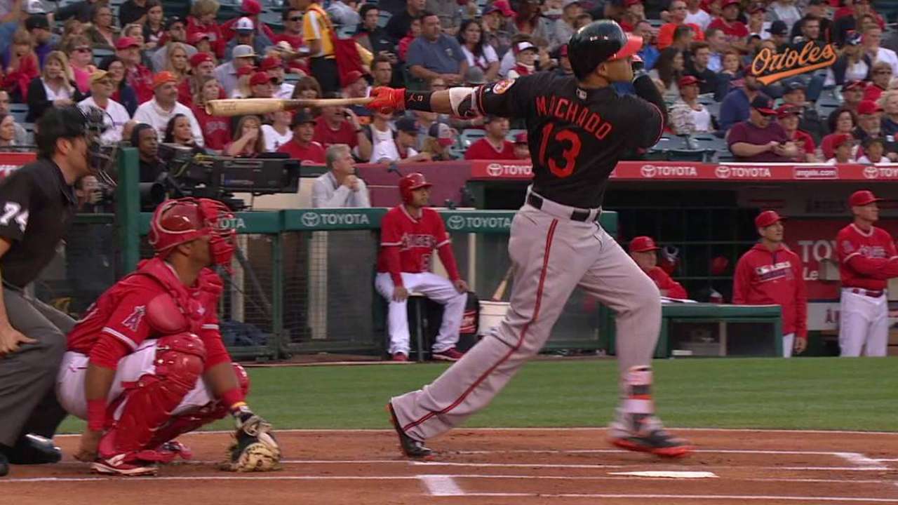 Machado's 12th home run of 2016