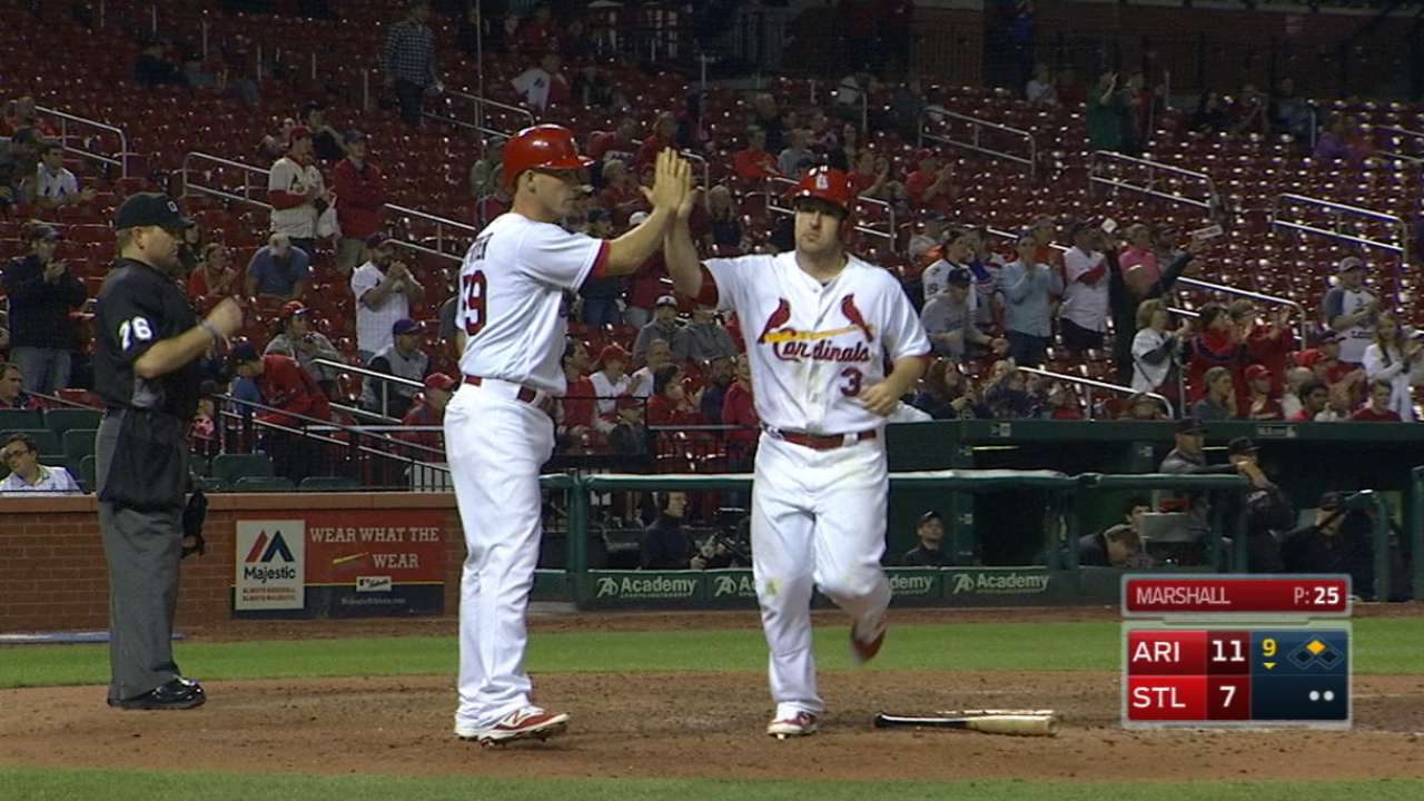Cardinals' five-run 9th inning
