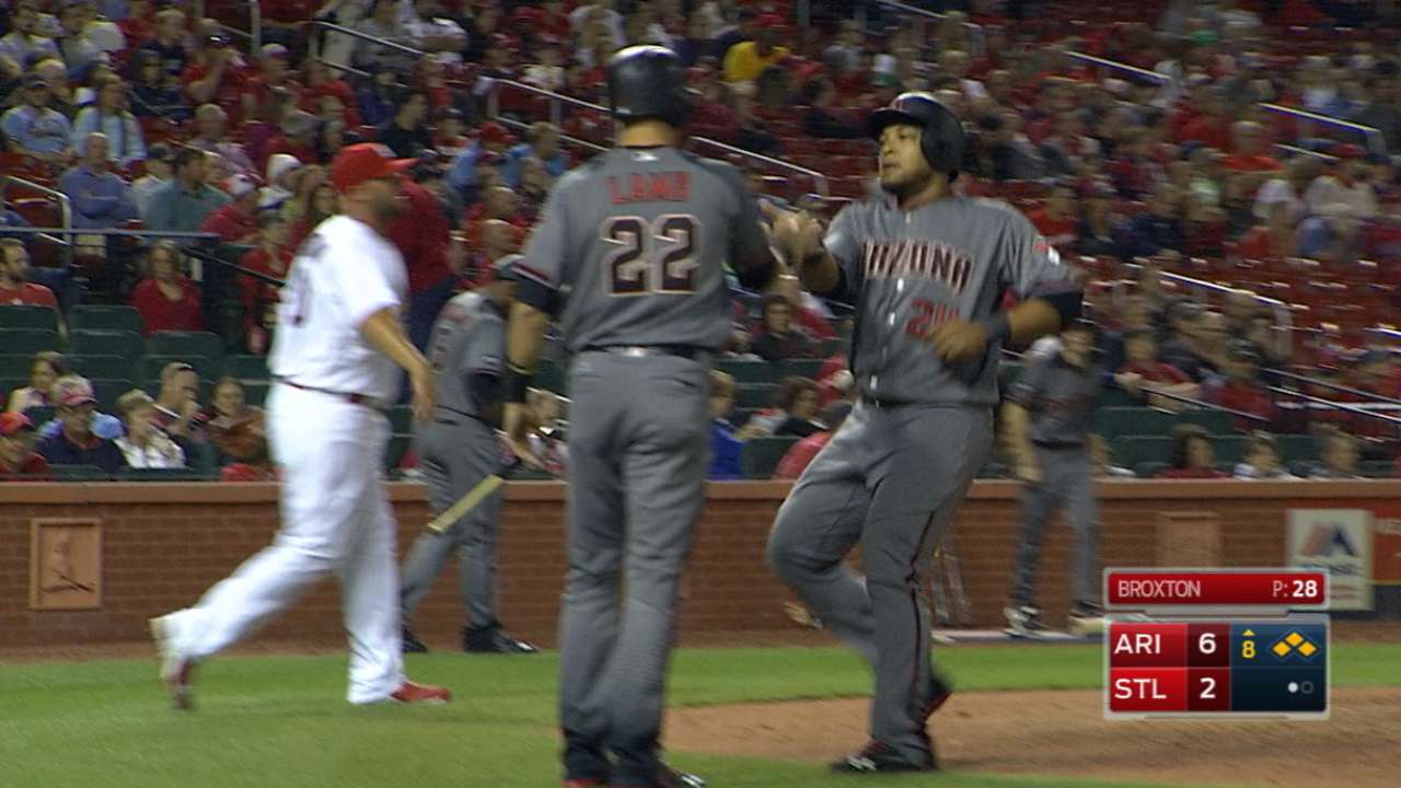 D-backs' five-run 8th inning