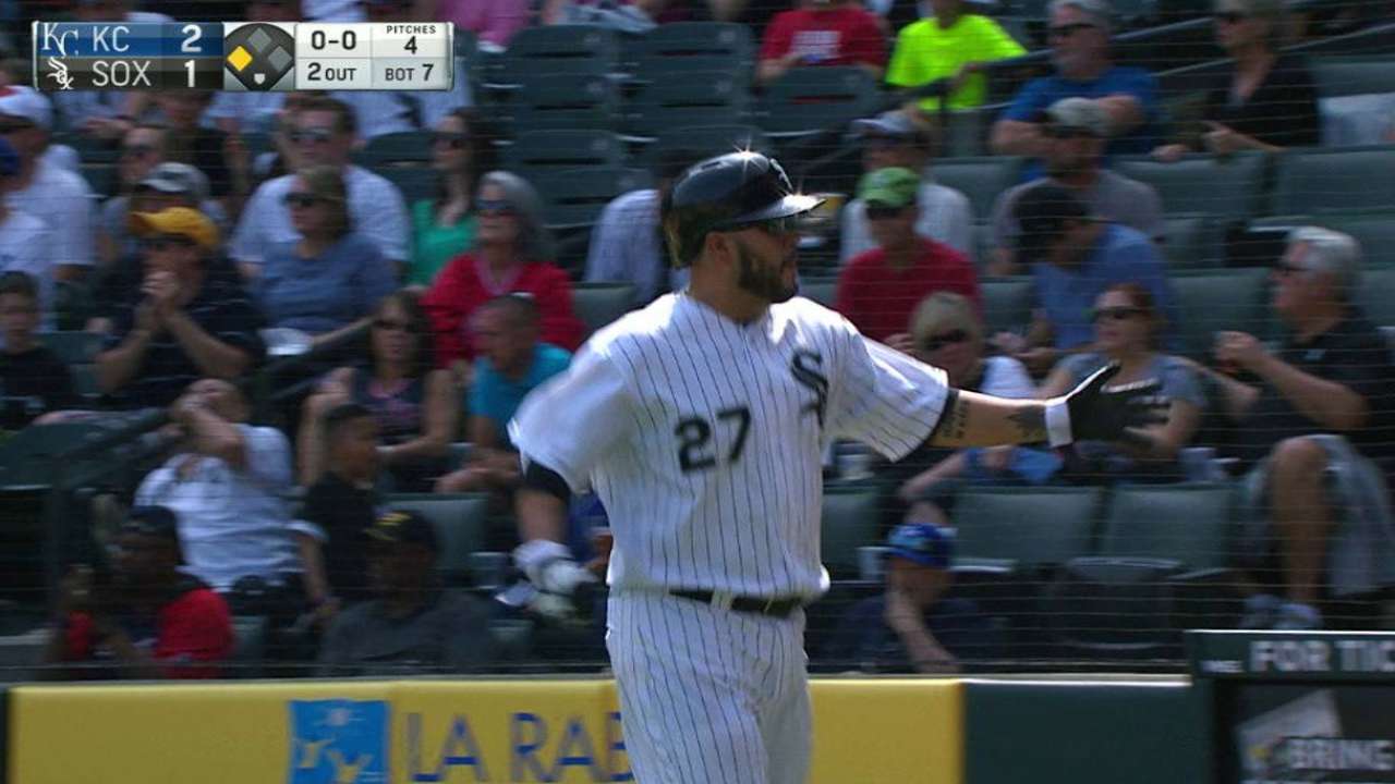 Navarro scores on double play