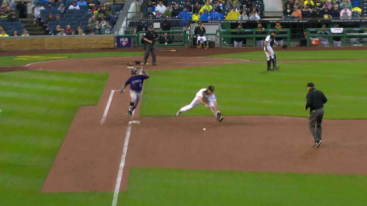 Parra reaches on error