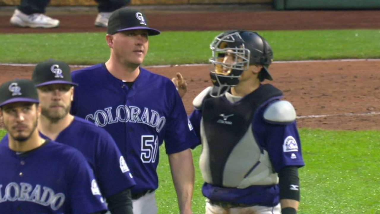McGee gets Marte on fly out