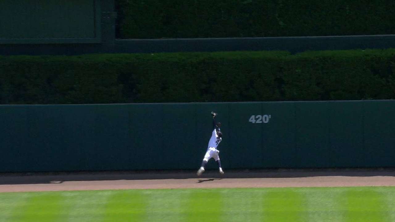 Maybin's impressive grab