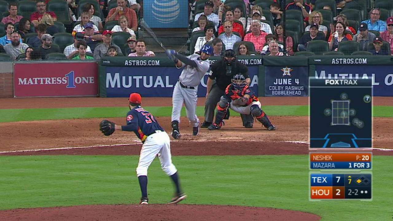 Hamels leads Rangers to sweep of Astros