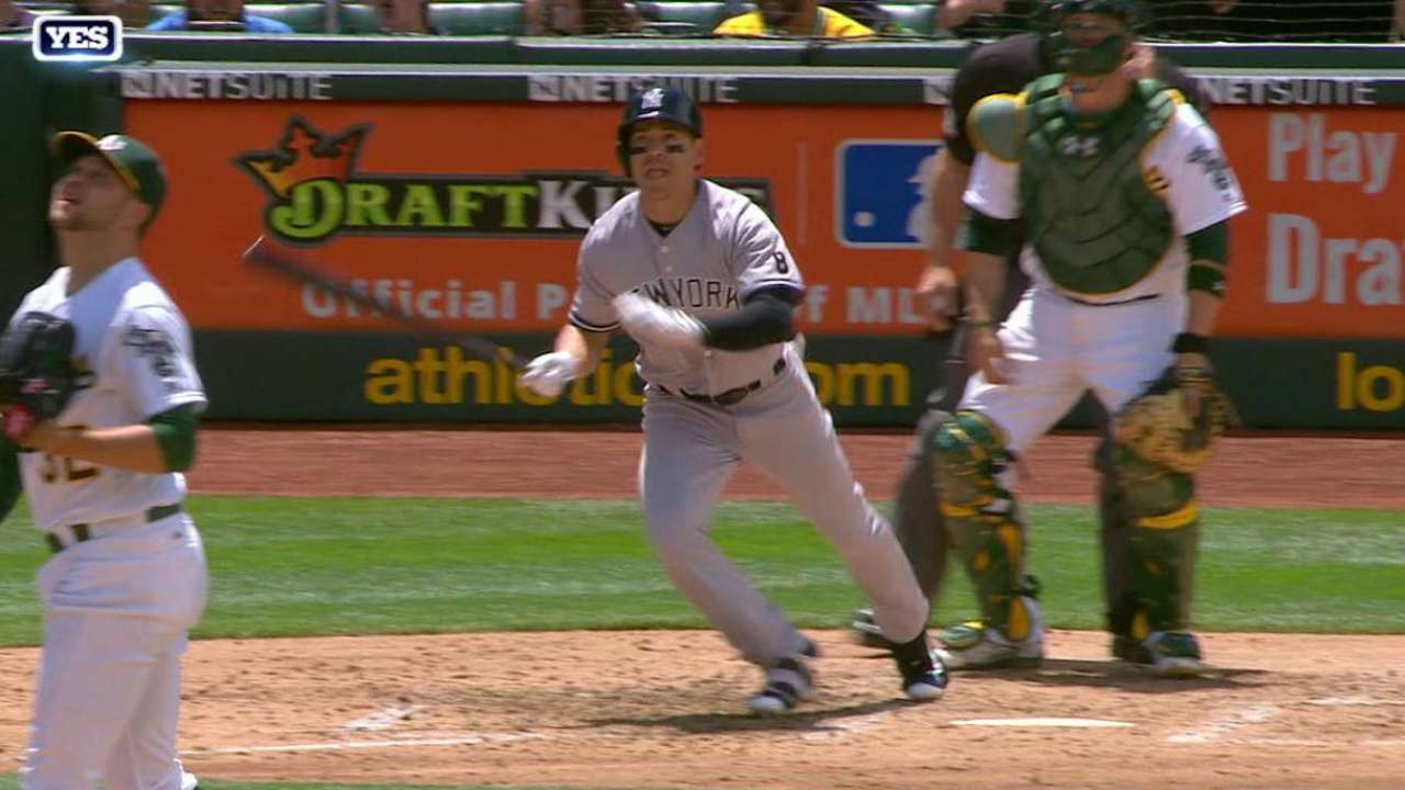 Bay breeze: Yanks sweep A's, win 5th in row