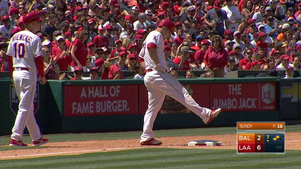 Trout gets shaken up