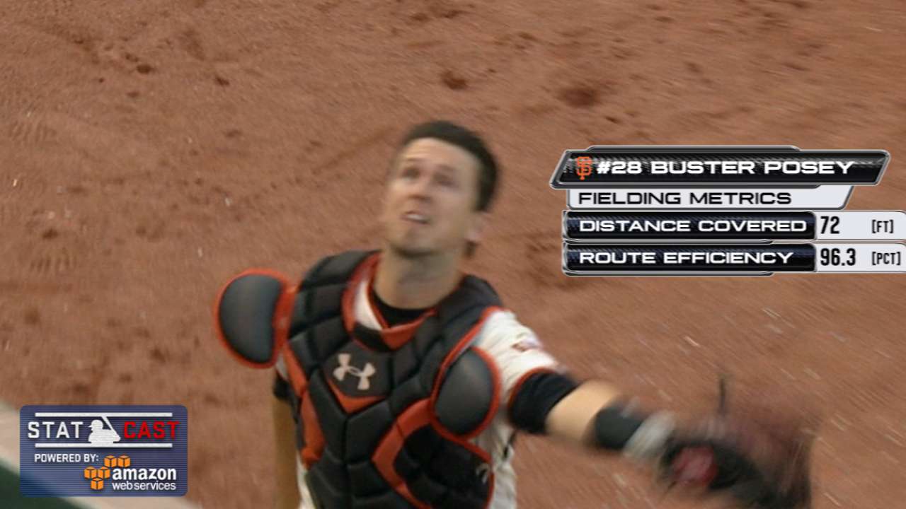 Statcast: Posey's running catch